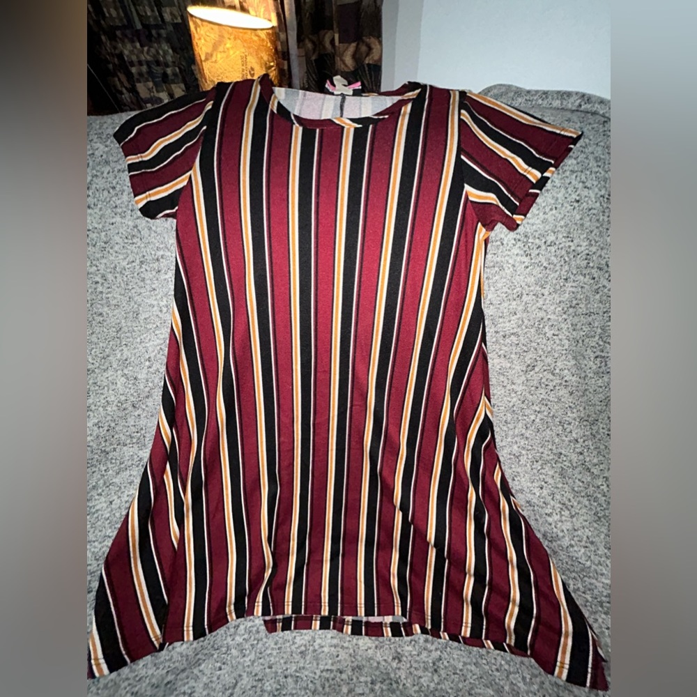Black Yellow and Red Sundress Dress